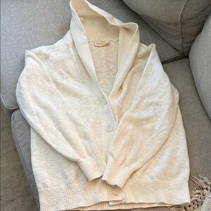 Elegant Cream Cardigan Sweater